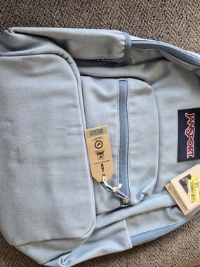 Jansport Light Blue Classic Backpack with Front Pocket NEW